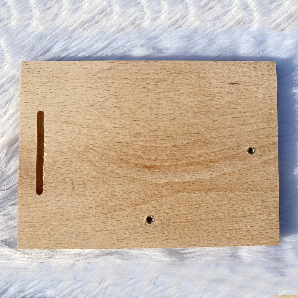 Engraved Personalized Wooden Photo Frame for Anniversary