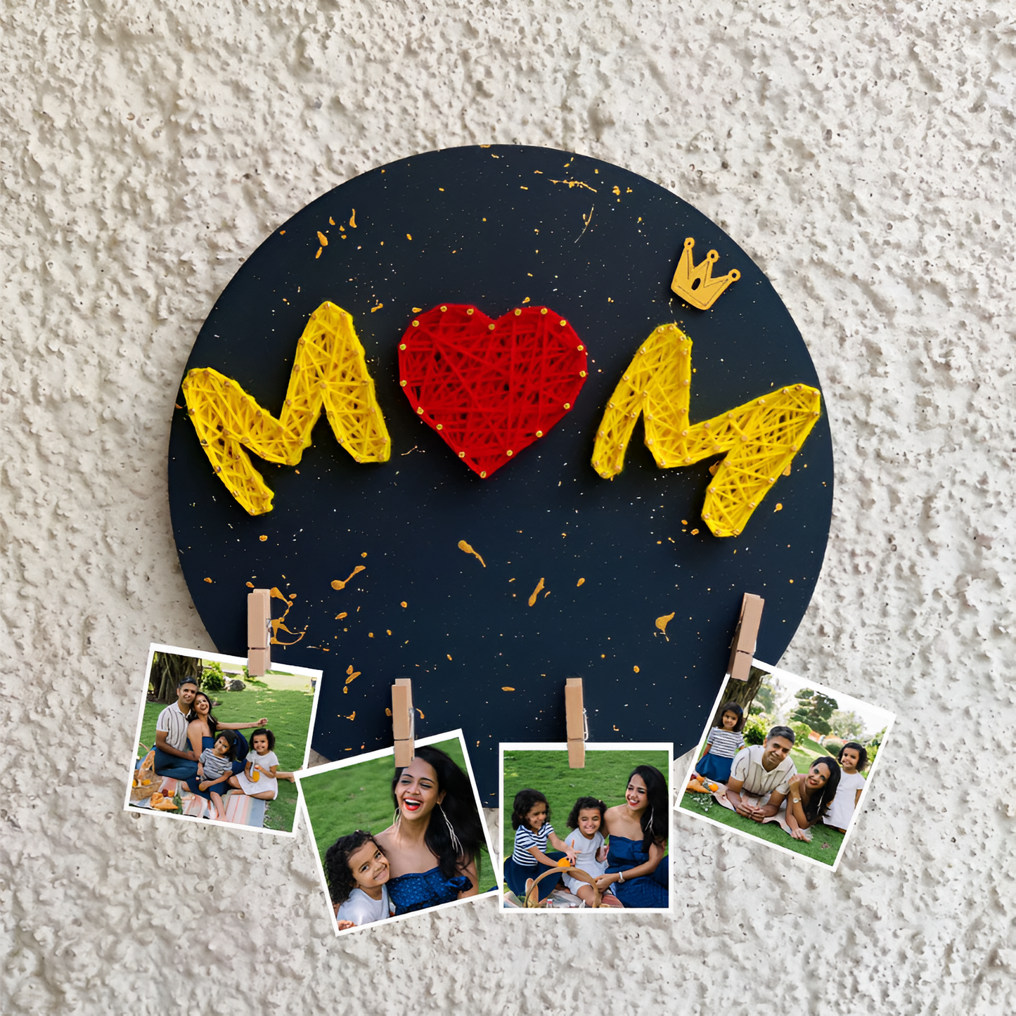 Personalized Mom String Art Nameplate
