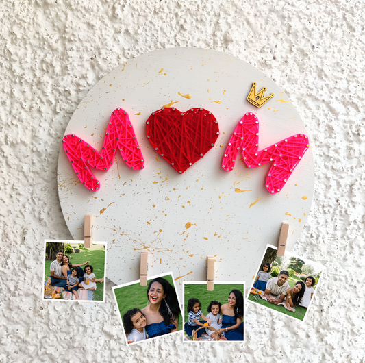 Personalized Mom String Art Nameplate