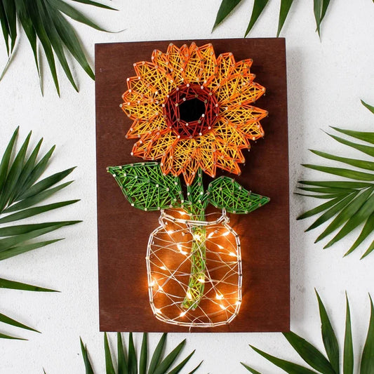 Sunflower With Jar : Home Decor